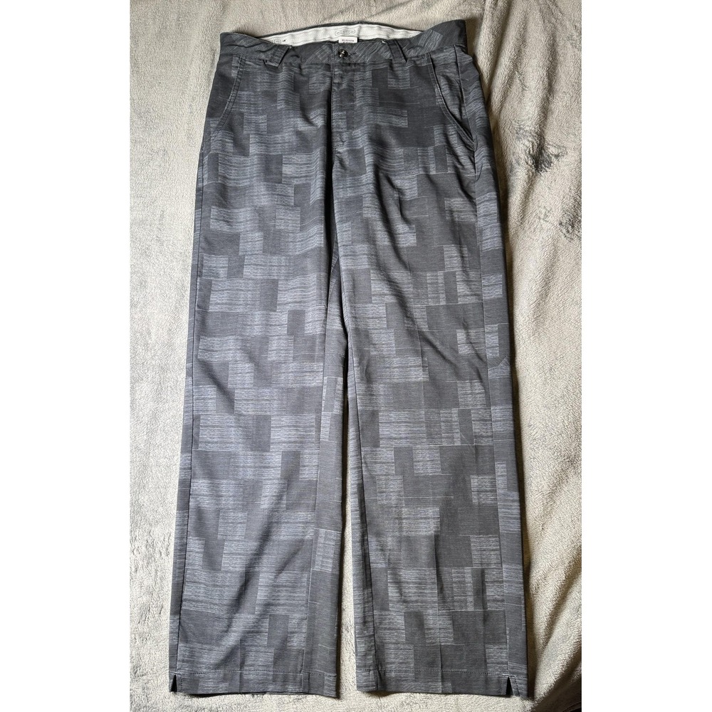 OGIO Pants Mens‎ 34x30 Gray Golf Athletic Geometric Stretch Flat Front Straight